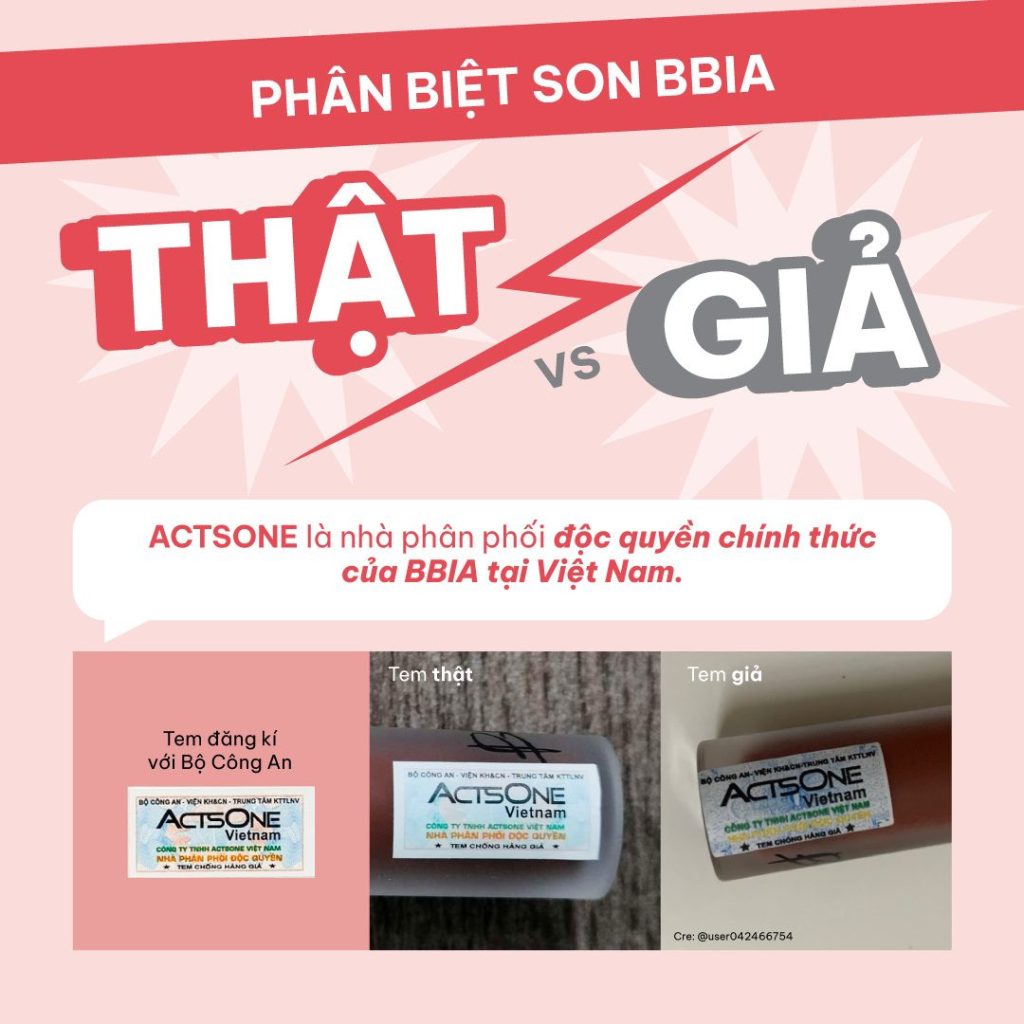4 mẹo đơn giản nhận biết son Bbia chính hãng