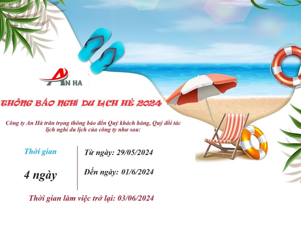 Thông báo nghỉ du lịch hè 2024