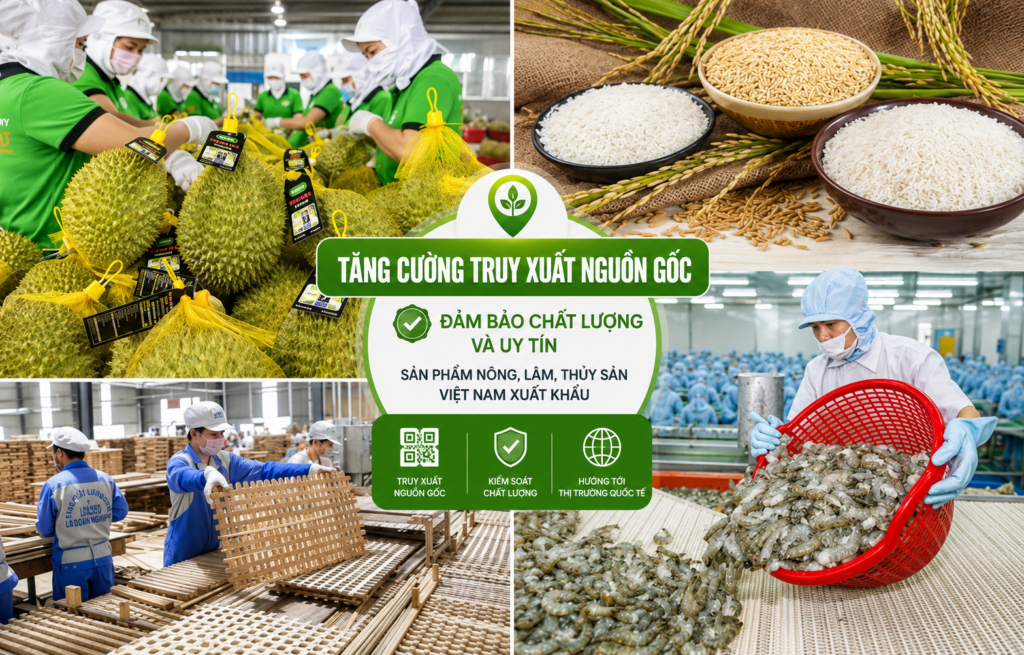 Tăng cường truy xuất nguồn gốc, đảm bảo chất lượng và uy tín sản phẩm nông, lâm, thủy sản Việt Nam xuất khẩu